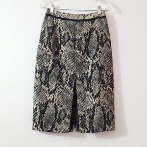 Elie Tahari Snake Print Pencil Midi Skirt …